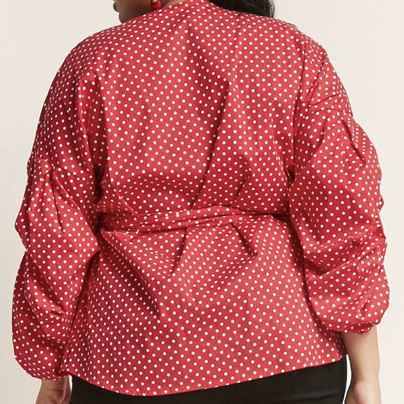 Mock Wrap Top - Picture 2 of 2